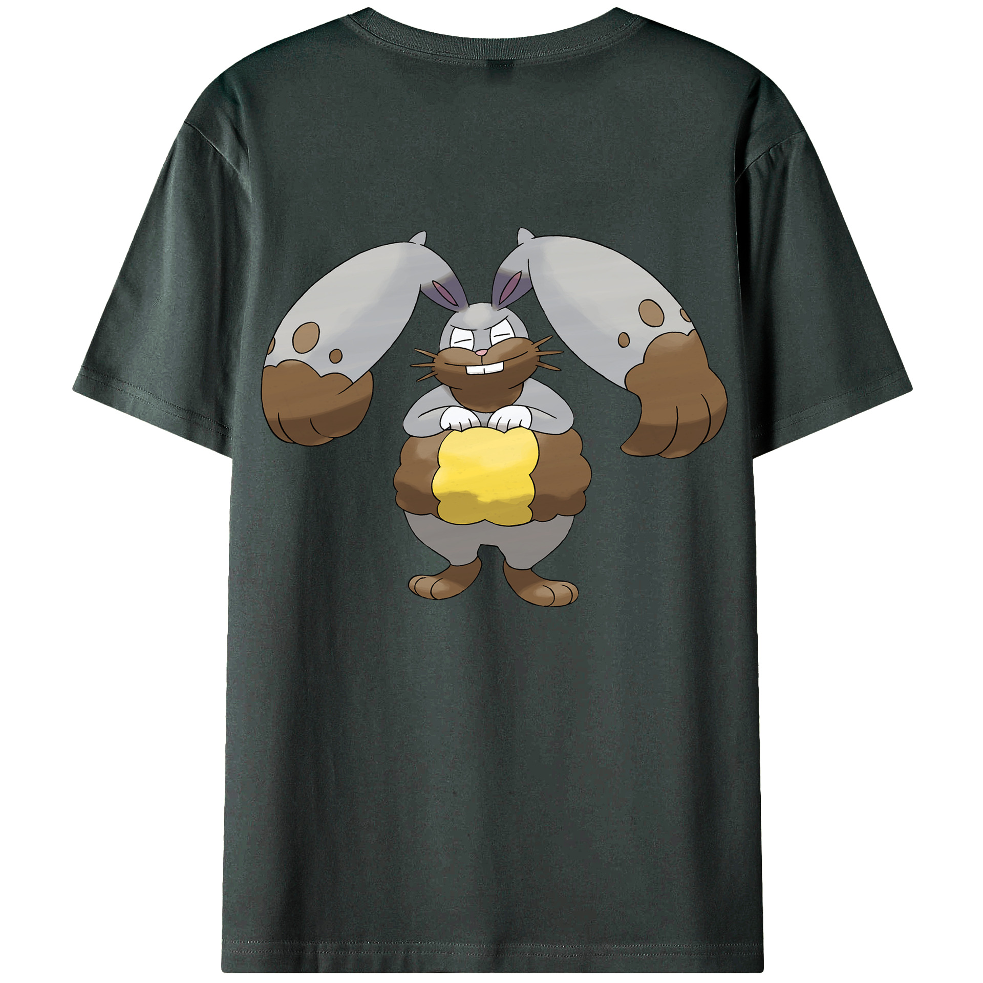 （画像用） ポケットモンスター Pokémon 綿100％ メンズ半袖Tシャツ（バックプリント） 通気性